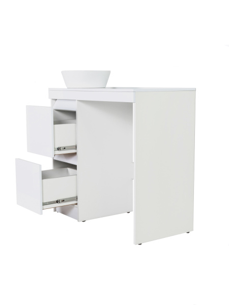 Тумба напольная с раковиной под стиральную машину Orange Sistema STM-100TUW+RA белый