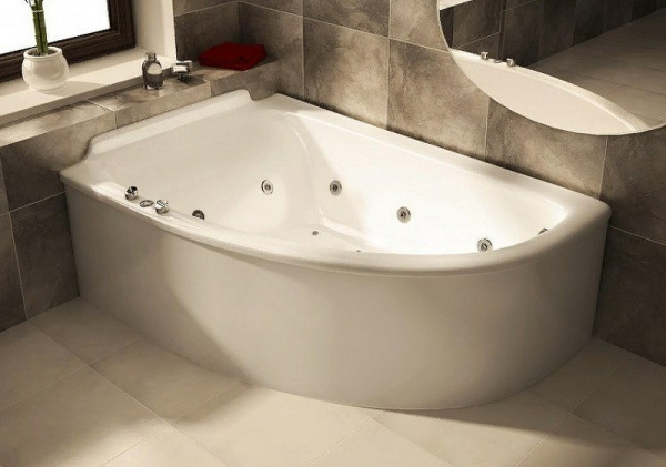 Ванна из искусственного камня Астра-Форм Анастасия левая (182х125) 01010063 белый матовый