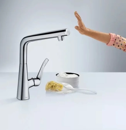 Смеситель для кухни Hansgrohe Metris Select 14847000 хром