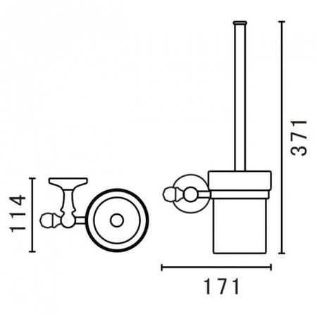 Держатель щетки Art&Max AM-E-2681Q