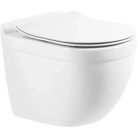 Унитаз подвесной безободковый BelBagno SENSO-R BB017CH-TOR с сиденьем микролифт