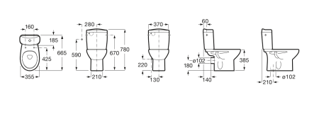 Бачок для унитаза Roca Victoria 34139Z000