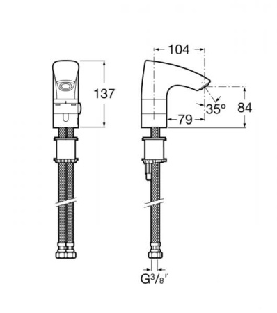 Смеситель для раковины Roca M3 5A5502C00