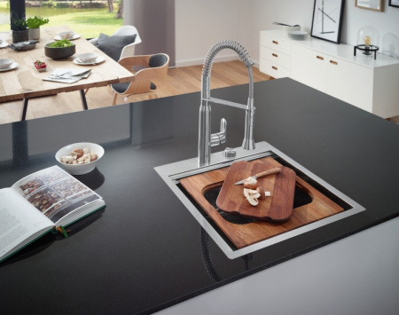 Кухонная мойка из нержавеющей стали без корзинчатого вентиля, Grohe K800 31583 SD0 (31583SD0)