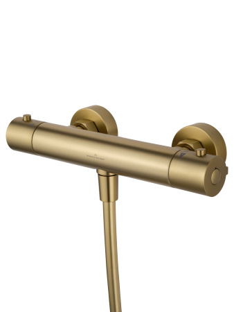 Смеситель для душа с термостатом WONZON & WOGHAND INN 3, брашированное золото WW-B2065-A-BG