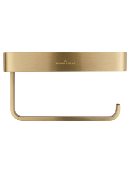 Держатель для туалетной бумаги с полкой WONZON & WOGHAND ROMA, бронза WW-7236