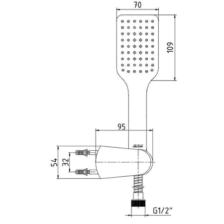 Душевой набор E.C.A. Tiera 102117342C1EX