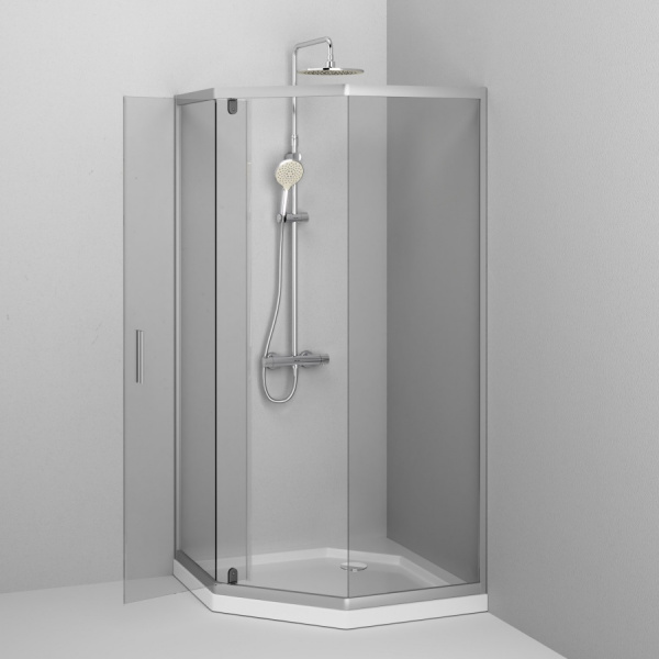 Душевой уголок (90х90) Am.Pm Gem 5-corner Pivot W90G-405-090MT