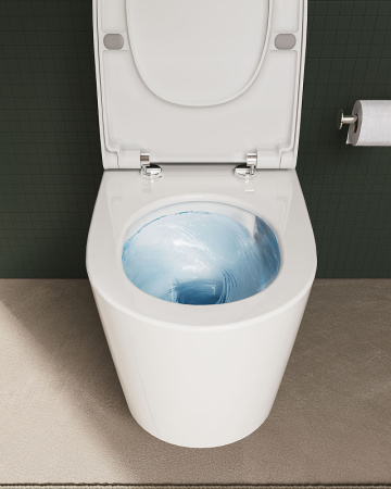 Подвесной унитаз безободковый Vitra Nest QuantumFlush 7870B403-0075 без сиденья