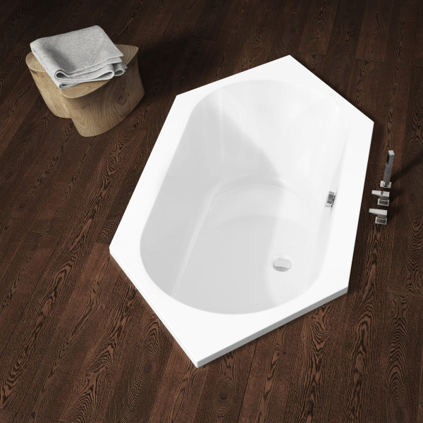 Ванна акриловая Riho Kansas Plug & Play (190х90) B035008005