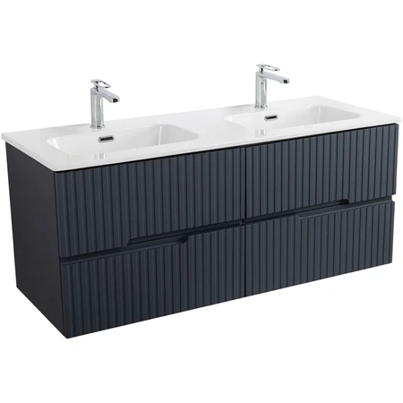 Тумба под раковину Cezares DUET-N-1200-4C-SO-2-GR-P Grafito