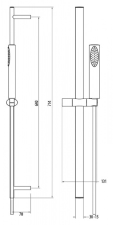 Душевой гарнитур Gattoni PD 1035/PDC0cr