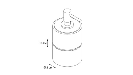 Дозатор жидкого мыла FIXSEN NERO FX-240-1