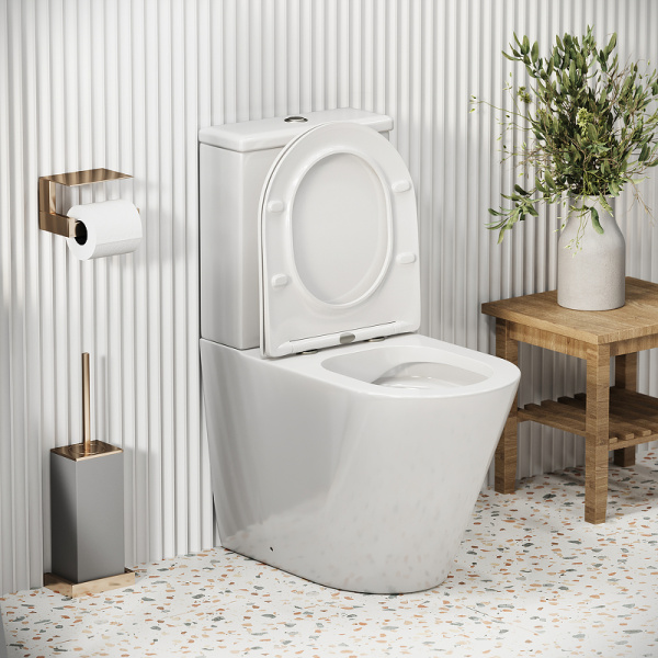 Унитаз напольный безободковый Grossman Color GR-4480S с сиденьем микролифт