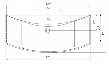 Раковина Kirovit Стиль 1050