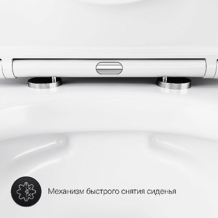Комплект унитаза с инсталляцией Am.Pm Sense FlashClean IS90251.741701 с сиденьем микролифт, кнопка хром глянец