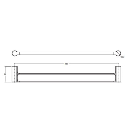 Полотенцедержатель Jacob Delafon Singulier 15206D-CP