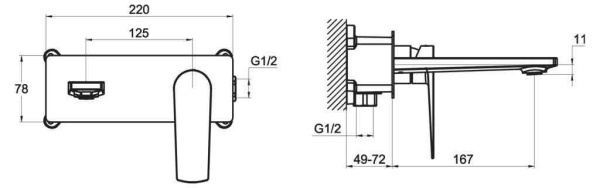 Смеситель для раковины BelBagno CARIN CRM-BLM-CRM