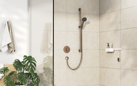 Смеситель для душа Hansgrohe DuoTurn S 75618140 шлифованная бронза
