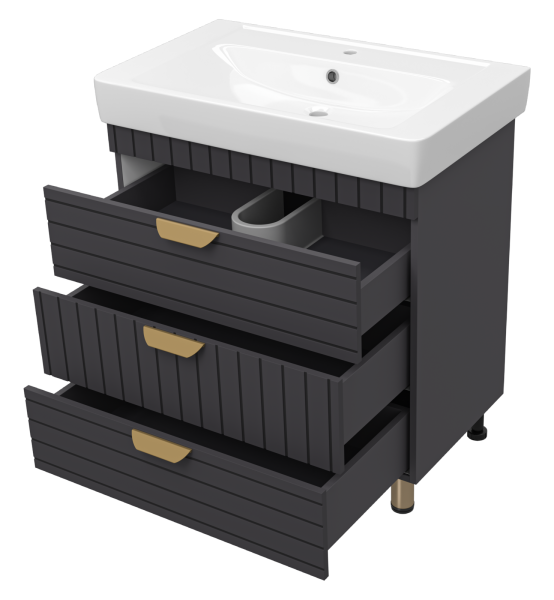 Тумба под раковину Brevita Gloster 80 GLOS-08060-48-2 без раковины