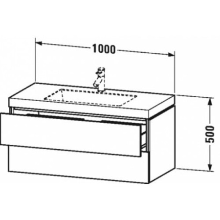 Тумба подвесная Duravit LC6928O2222