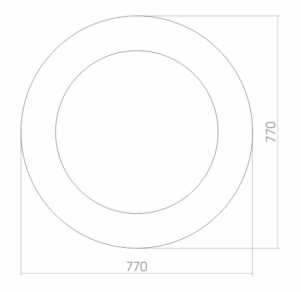 Зеркало (77х77) Silver Mirrors  Солярис ФР-00001432