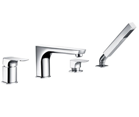Смеситель на борт ванны, 4 отверстия WasserKRAFT Salm 2755