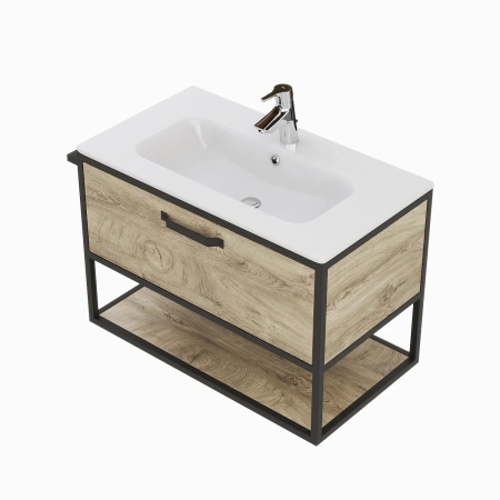 Тумба под раковину Aquaton Лофт Фабрик 80 1A242401LTDU0
