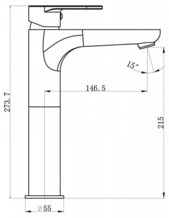 Смеситель для раковины BelBagno Loyd LOY-LMC-CRM