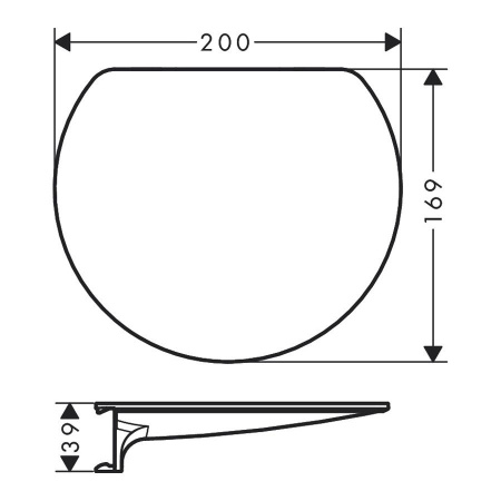 Полка Hansgrohe WallStoris 28917210 песочный