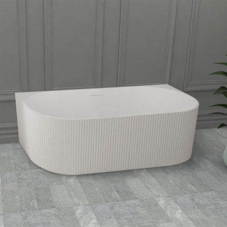 Ванна из искусственного камня (170х75)  ABBER Stein AS9630 белая матовая