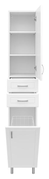 Пенал с бельевой корзиной Misty Мисти 35  Э-05035-01БкП правый