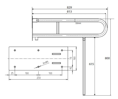 Поручень для ванны, белый Bemeta Help 301102084N