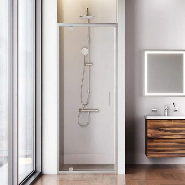 Душевая дверь в нишу 80 см Am.Pm Gem W90G-80-1P-MT хром матовый