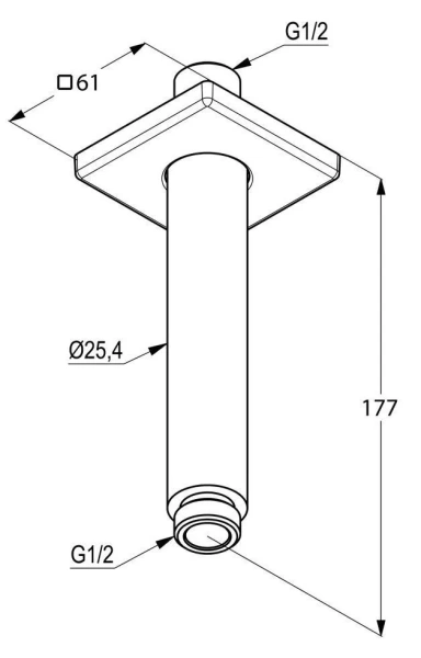 Душевой кронштейн Kludi A-QA 6653505-00