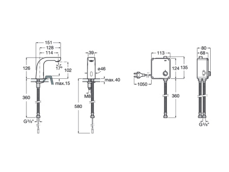 Смеситель для раковины Roca L20-E 5A5509C00