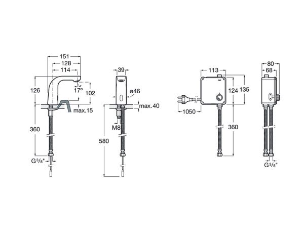 Смеситель для раковины Roca L20-E 5A5509C00