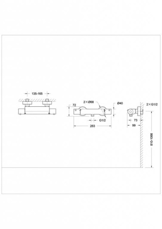 Термостат для душа Bravat Stream F93984C-01B
