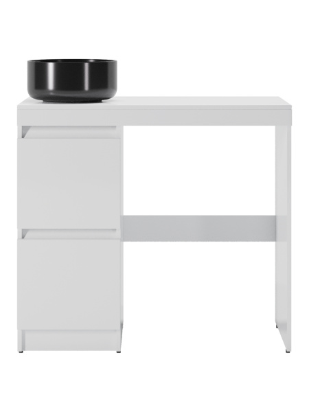 Тумба напольная под стиральную машину с раковиной Orange Sistema STM-100TUW+B07-345B белый