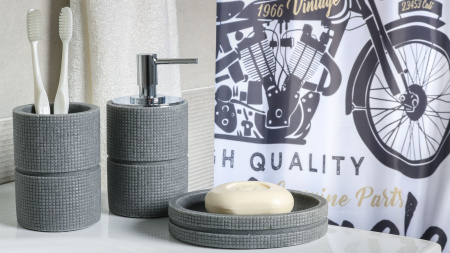 Стакан для зубных щеток FIXSEN NERO FX-240-3