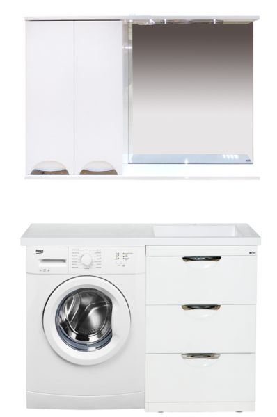 Зеркало-шкаф (120х80) Misty Куба 120 левый П-Куб-01120-011Л