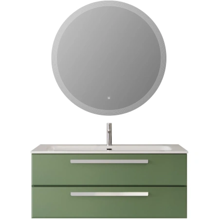 Тумба под раковину Cezares ECO-CER-N-1200-2C-SO-PS-P Фисташковый софт без ручек