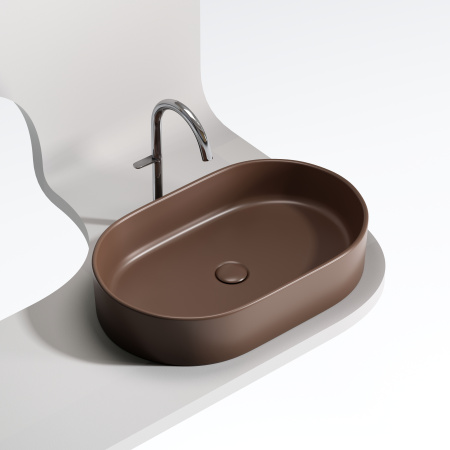 Раковина накладная (60,8х38,5) Ceramica Nova ELEMENT CN6048MDB