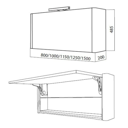 Зеркальный шкаф Am.Pm Awe M15MCX1151VF