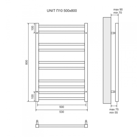 Полотенцесушитель Lemark Unit LM45810