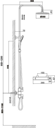 Душевая система D&K Bayern Potsdam DA2173701B02