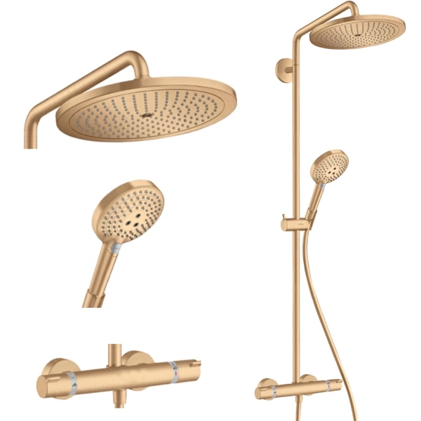Душевая система Hansgrohe Croma Select S 280 26890140 шлифованная бронза