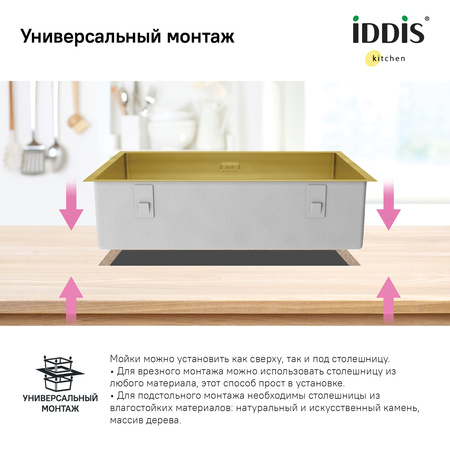 Мойка IDDIS 740*440 Edifice (EDI74B0i77)