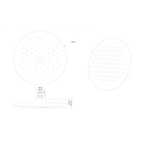 Верхний душ Bravat Built-in P70253BW-ENG Верхний душ Bravat Built-in P70253BW-ENG