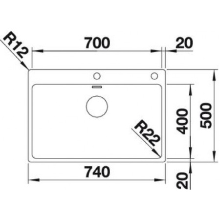 Кухонная мойка Blanco Andano 700-IF/A 522995